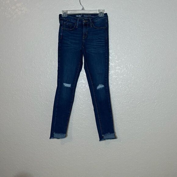 Mossimo Midrise skinny jeans medium wash - size 0 - Picture 1 of 5